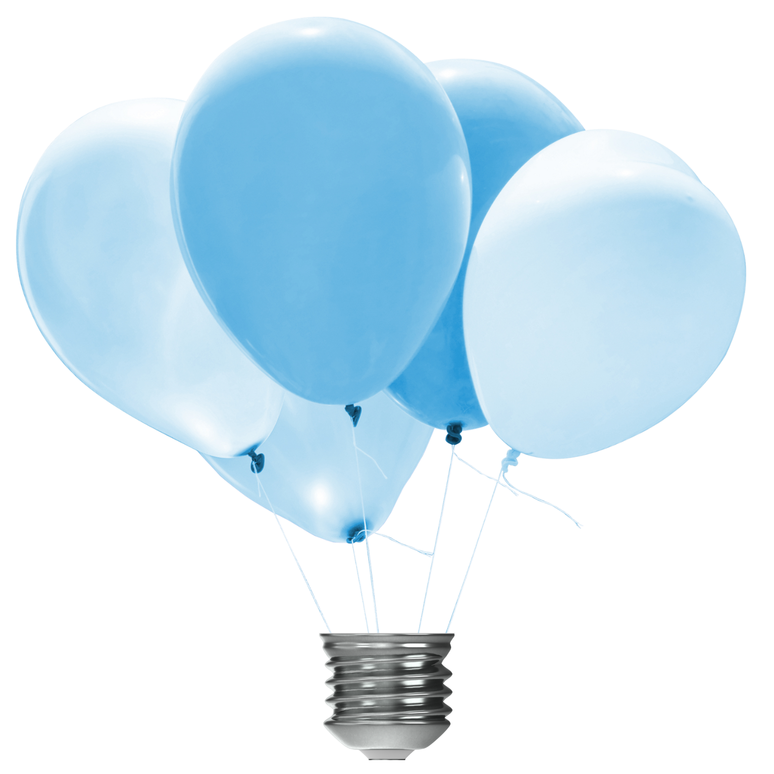 balloons with light bulb base